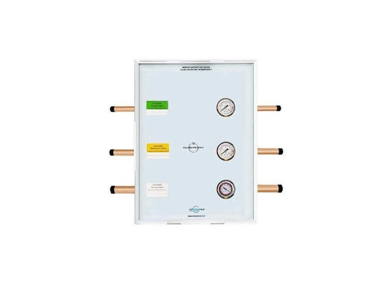 Wall-mounted pressure gauge display panel